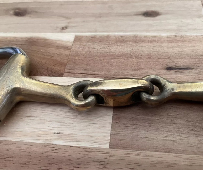 4.5 Inch Horze Copper Lozenge Eggbutt Snaffle Bit