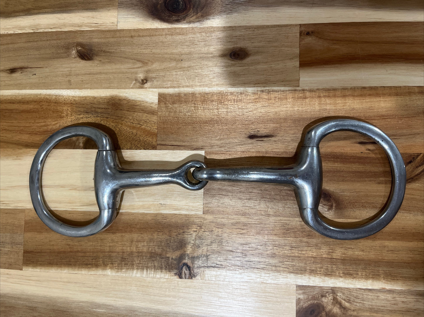 Metalab Jointed, Thick Brandon Eggbutt Snaffle Bit 4 3/4 Inch