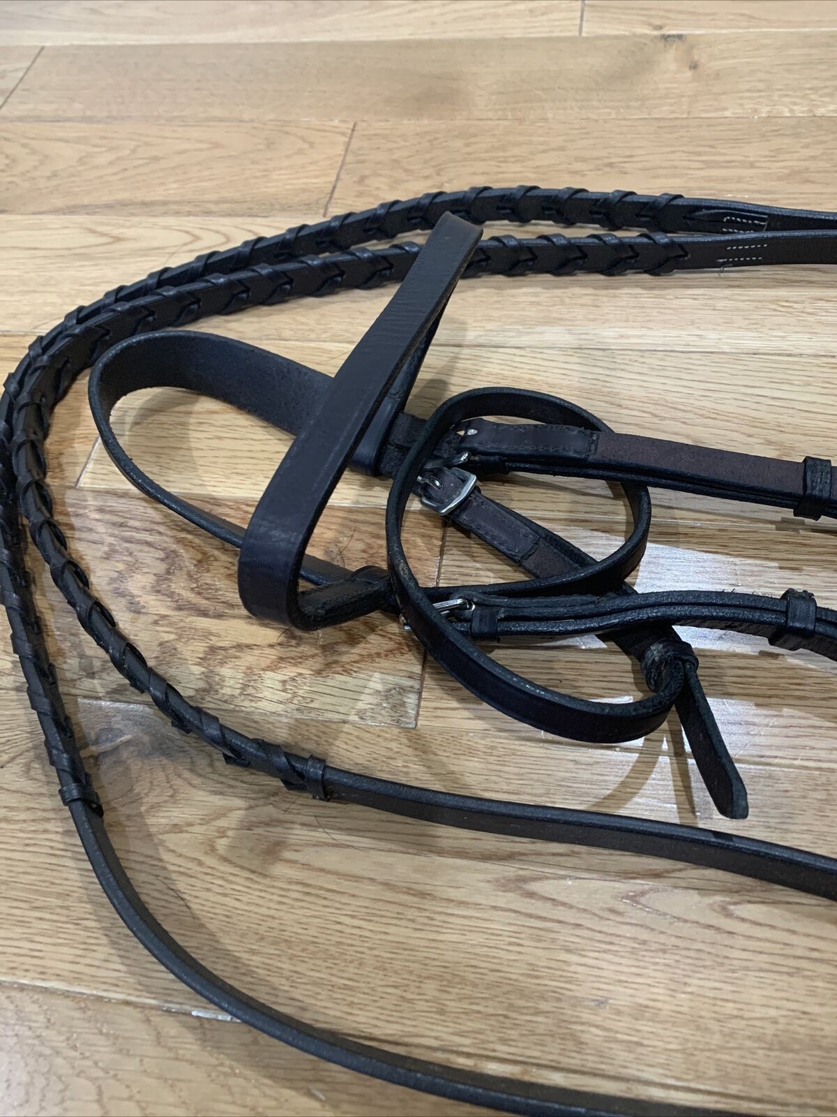 Tory Leather English Side Pull Brown Horse Bridle