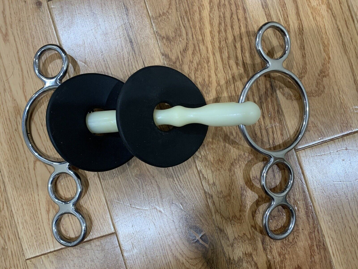 5 Inch Happy Mouth 3 Ring Shaped Mullen Mouth Gag Bit