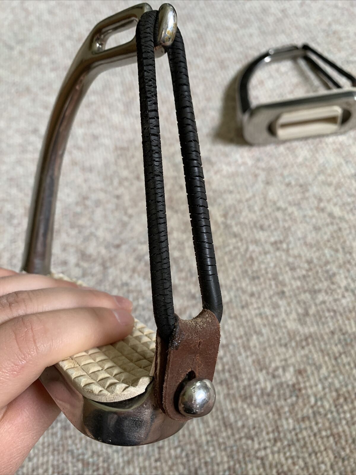 4.5 inch Peacock Stirrup Irons