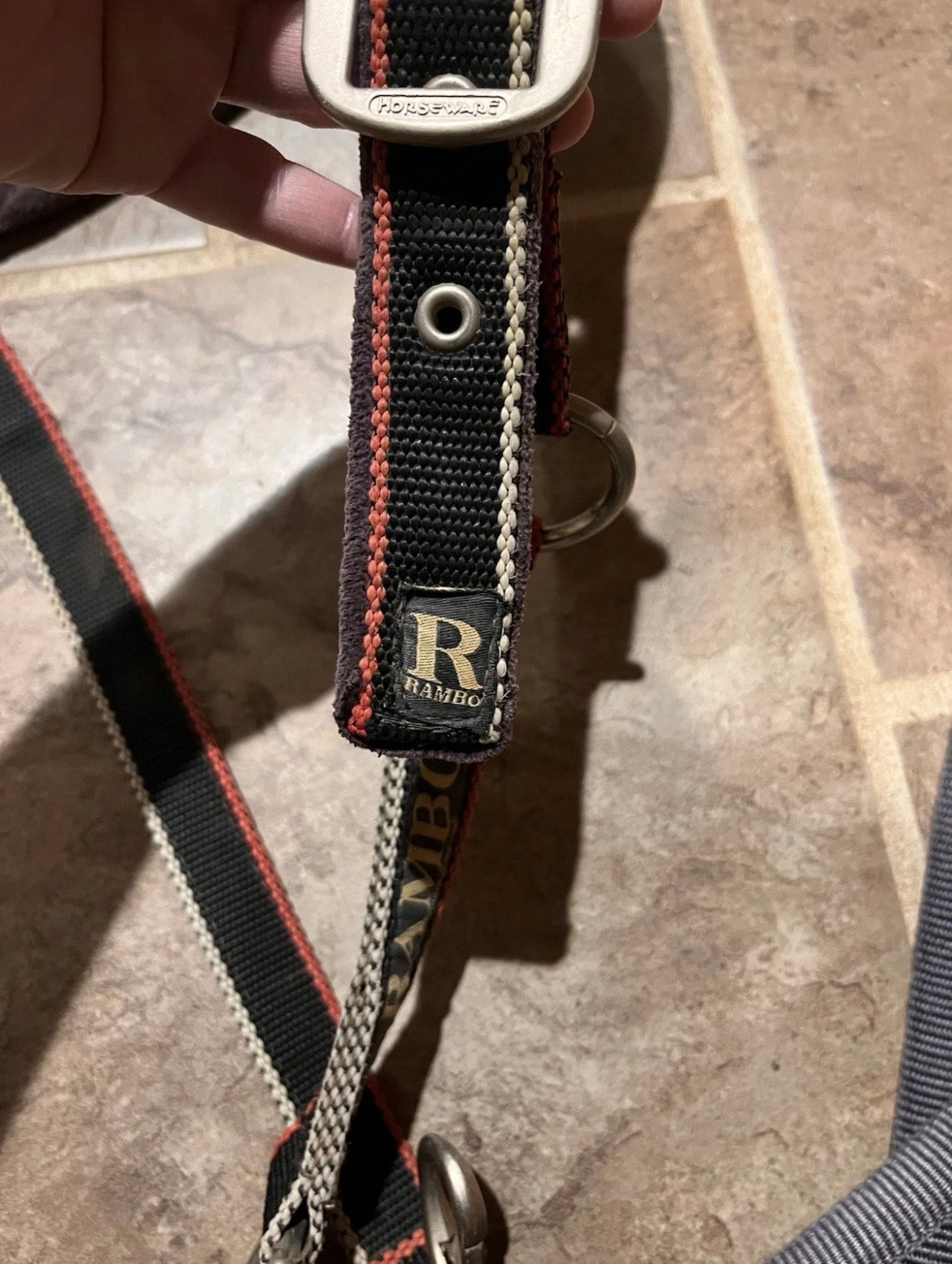 HORSEWARE RAMBO Fleece Padded Horse Size Halter W/Lead