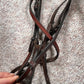 Hunter Jumper Raised Brown Snaffle Bridle Full
