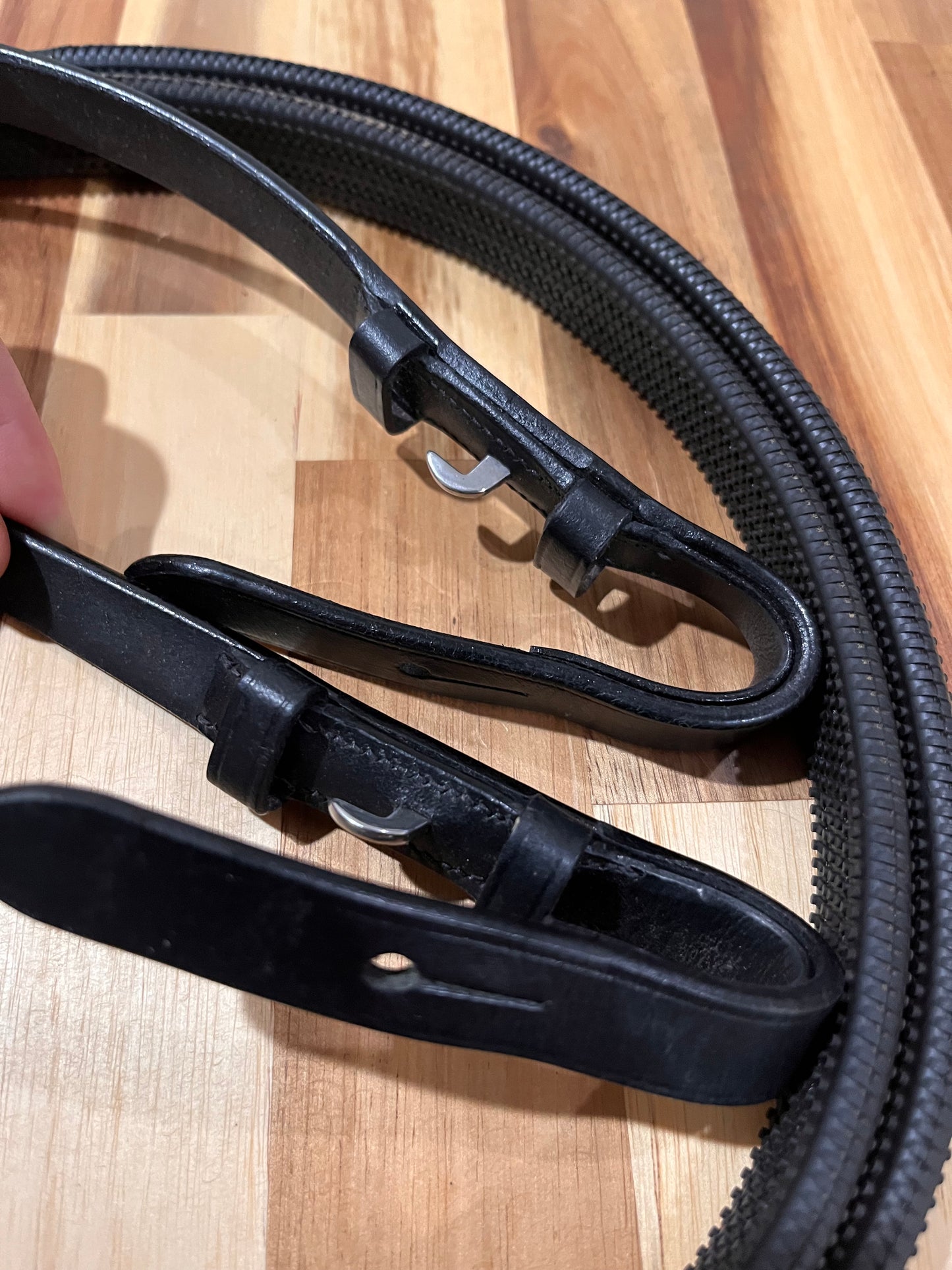 60 Inch Harwich Oversized Black Soft Rubber Reins