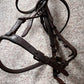 Hunter Jumper Raised Brown Snaffle Bridle Full