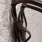 Hunter Jumper Raised Brown Snaffle Bridle Full
