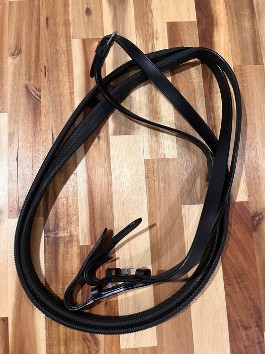 60 Inch Harwich Oversized Black Soft Rubber Reins
