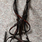 Hunter Jumper Raised Brown Snaffle Bridle Full
