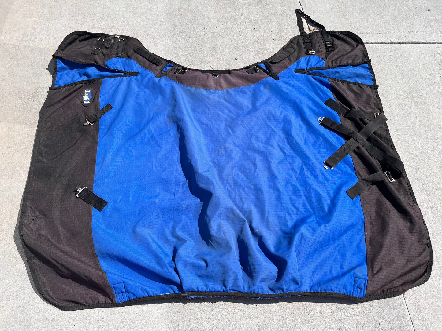 69 Inch Tough1 1200D Snuggit Turnout Blanket 300 gram Blue