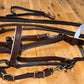 Light Brown Combo Halter And Trail Bridle Horse Size