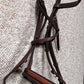 Hunter Jumper Raised Havana Brown Bridle Full