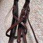 Hunter Jumper Raised Havana Brown Bridle Full