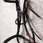 Hunter Jumper Raised Havana Brown Bridle Full