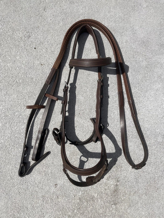 Horseware Micklem Competition Bridle w/Reins Brown Cob Size