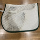 WeatherBeeta All Purpose White Green Trim Saddle Pad