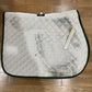WeatherBeeta All Purpose White Green Trim Saddle Pad