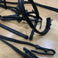 Dover Suffolk Single Crown Dressage Black Horse Bridle