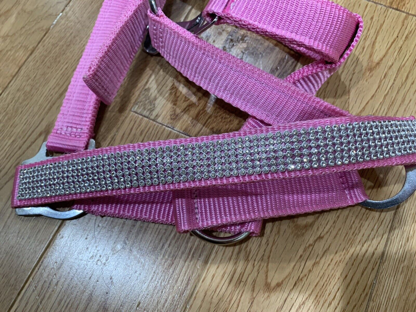 Pink Crystal Cob Nylon Show Halter