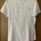 EU 42 US 8/10 Medium Goode Rider White Ruffle Women’s Show Shirt