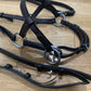 Tory Leather English Side Pull Brown Horse Bridle